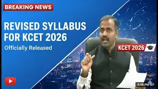 BIG UPDATE KCET 2026 | REVISED SYLLABUS FOR KCET 2026 #kcet #kcetsyllabus #kcet2026 #kea