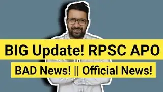 BIG Update RPSC APO Vacancy 2026
