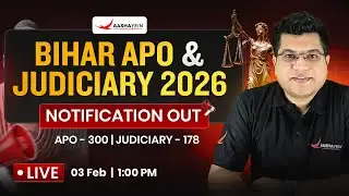 Bihar Judiciary & Bihar APO 2026 Exam Date Out 🔥 || Vacancy, Notification & Syllabus Update