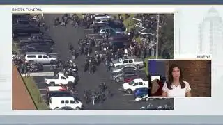 Bikers pay respect to fallen member
