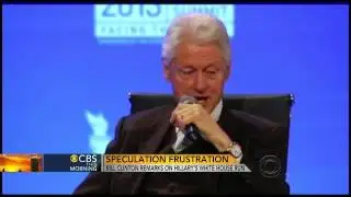 Bill Clinton: Focus on "work at hand" - not Hillary 2016