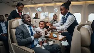 Billionaire’s Baby Wouldn’t Stop Crying on the Plane… Until a Poor Girl Did the Impossible