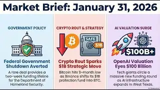 Binance Moves $1B to Bitcoin, Gov Shutdown Averted & OpenAI Eyes $100B | Jan 31, 2026