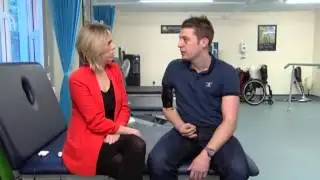 Bionic man - the soldier who has been fitted with a robotic arm