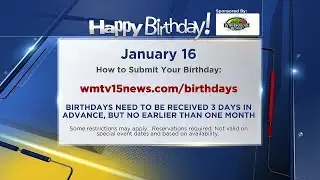 Birthdays for Friday, January 16