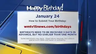 Birthdays for Saturday, January 24