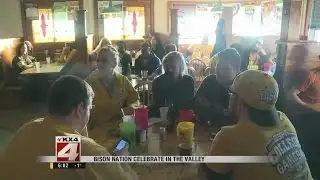 Bison Fans Celebrate In The Valley