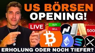 🔴 Bitcoin & Krypto Live Trading: US Börsenstart - Das passiert JETZT! 🚨