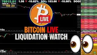 🔴 Bitcoin LIVE Chart & Liquidation Watch