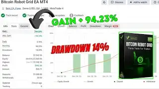 Bitcoin Robot Grid MT4 – Professional Automated Grid Trading System for BTCUSD