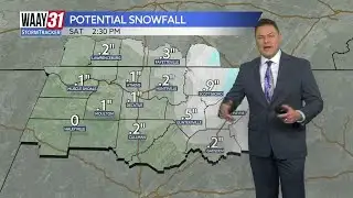 Bitter cold and a few snowflakes across north Alabama this weekend
