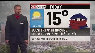 Bitter cold and blustery Friday