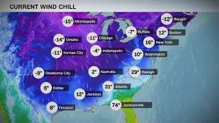 Bitter cold temperatures affecting millions following weekend winter storm
