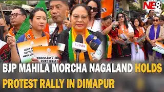 BJP MAHILA MORCHA NAGALAND HOLDS PROTEST RALLY IN DIMAPUR
