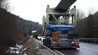 Black Forest: Heavy transport vehicle carrying rotor blade crashes