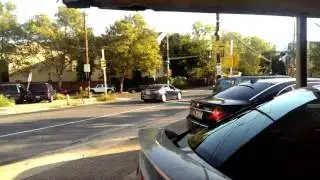 Black Tesla Mod S Flyby