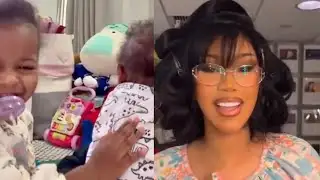 Blossom Helping Cardi B With The Baby