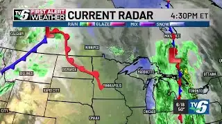 Blustery stretch with sporadic rain