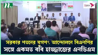 সরকার প*তনের যুগপৎ আন্দোলনে বিএনপির সঙ্গে একমত ববি হাজ্জাজের এনডিএম | BNP | Amir Khasru | NTV News