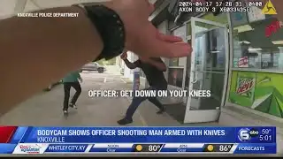 Bodycam shows KPD officer shoot man armed with knives