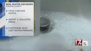Boil water advisory in Halifax County