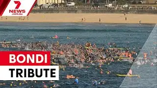 Bondi community unites in paddle out tribute | 7NEWS