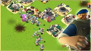 Boom Beach ALL Grenadiers vs Player Bases!!
