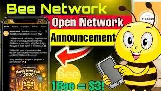 Boom 💥 Bee Network New Update ll Bee Coin Open Network Announcement 😱 1Bee = $3! 🤑🎉 #beenetwork 