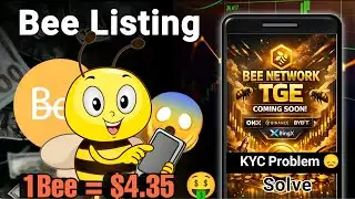 Boom 💥 Bee Network New Update ll Bee Coin TGE Listing 😱 1Bee ° = $4.35 🤑🎉 #beenetwork 