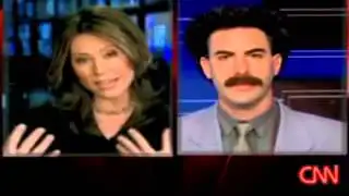 Borat interviewed on CNN in 2006