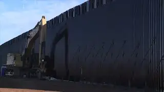 Border wall construction continues in Tucson sector while migrant encounters dip down dramatically