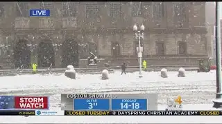 Boston Streets, Sidewalks Relatively Empty Tuesday Morning