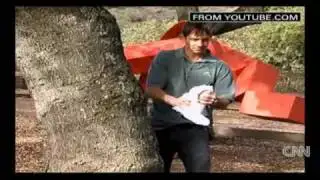 Bottle uncorked with a shoe