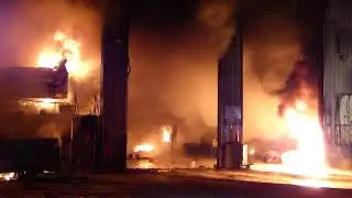 Bow Recycling Center Warehouse Fire, Bow, N.H. 5/24/20 #2