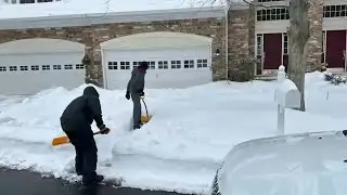 Boy Scout troop helps homebound seniors clear snow-covered driveways