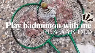 Brain rotted kid try playing badminton