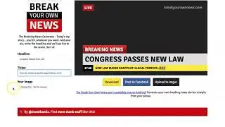 Break Your Own News Instructions