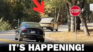 BREAKING: 1st Tesla Cybercab Spotted on Public Streets