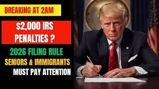 BREAKING: $2,000 IRS Filing Penalties Possible in 2026 – Seniors & Immigrants Alert