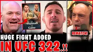 BREAKING: Aspinall vs Gane REMATCH Added to UFC 322!? | Major Fighter Pulled from Card!