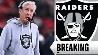 Breaking breaking breaking news, the Las Vegas Raiders have fired Pete Carroll