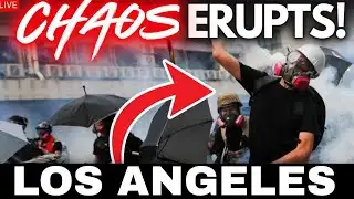 🔴 BREAKING - CHAOS ERUPTS!! ICE PROTEST - LOS ANGELES - LIVE