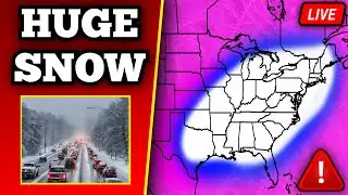 🔴 BREAKING EXTREME WINTER STORM COVERAGE - With LIVE Storm Chasers