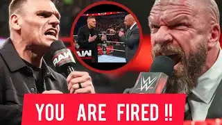 Breaking: Gunther is reportedly fired by Triple H following his match with John Cena on Raw.
