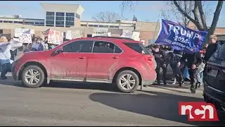 BREAKING | ICE Protester Struck at Fremont School | Student ICE Protest | Vehicle Hit and Run