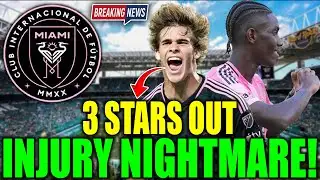 BREAKING Injury Nightmare Miami Missing Ruiz Picault and Obando Squad Depth Tested Miami News ⚽🔥