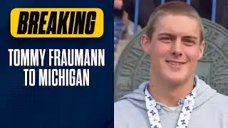 BREAKING: Michigan FLIPS top OL target I Tommy Fraumann | #goblue