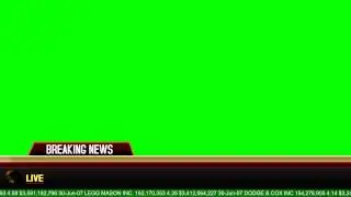 Breaking News Banner - Green Screen Animation