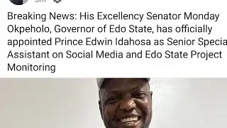Breaking News big congratulations to Epa eddie murphy idahosa 🎉🎈