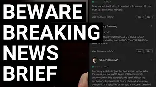 Breaking News Brief Android App is Installed Automatically via Ad Campaign